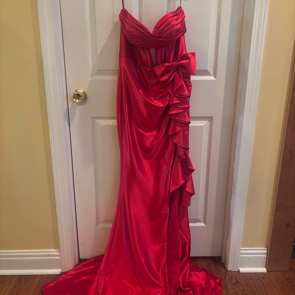 Jovani Vibrant Red Dress